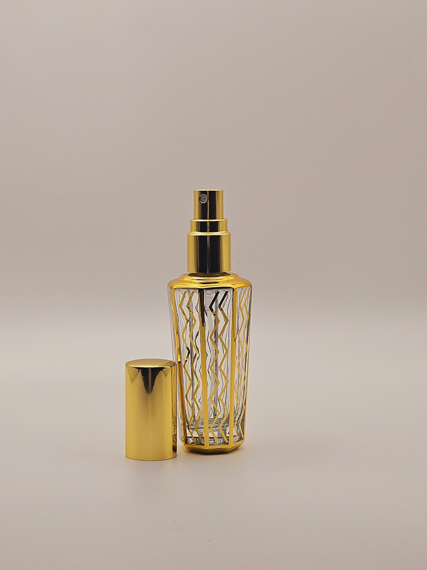 CUSTOM GOLDEN SPRAY BOTTLE 15ML