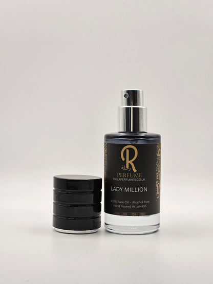 LADY MILLION INSPIRED OIL SPRAY Fragrance Attar 20ml 30ml 5ml